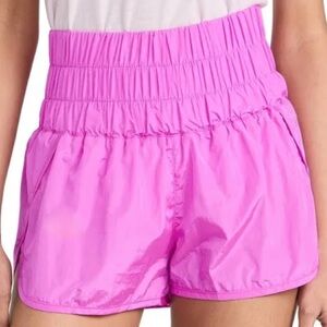 XS Free People Movement The Way Home Shorts in Hot Pink